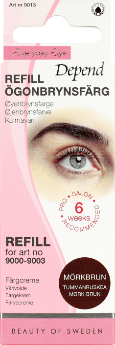 Ögonbrynsfärg Refill Mörkbrun