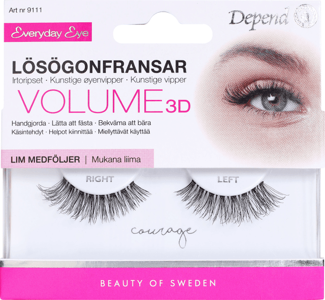Lösögonfransar Volume 3D Courage