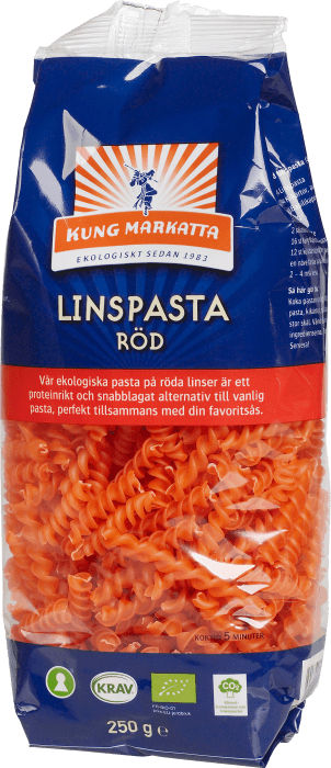 Linspasta röd