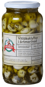 Vitlöksklyftor Örtmarinad