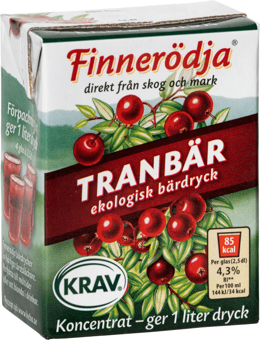 Tranbärsdryck Koncentrat Ekologisk
