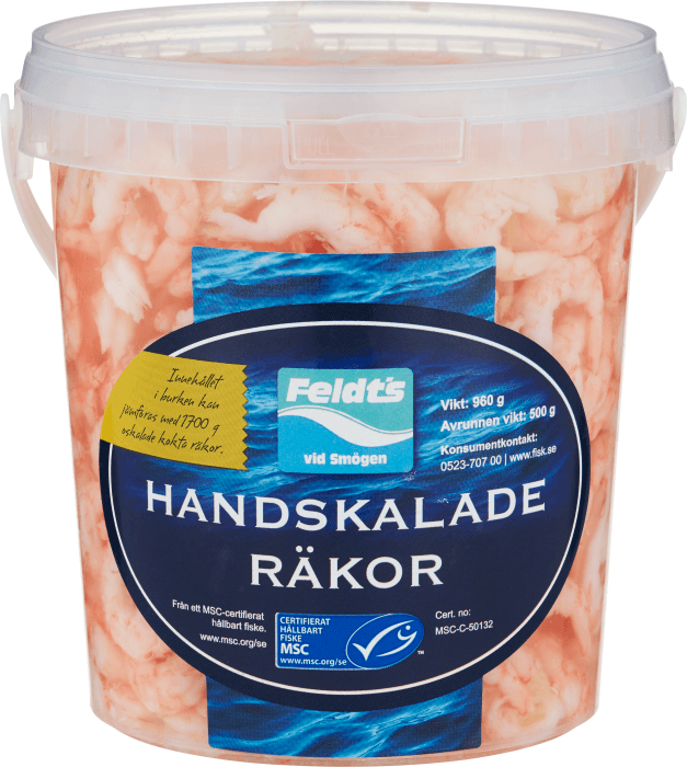 Handskalade Räkor MSC 500g