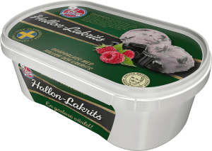 Gräddglass Hallon & Lakrits