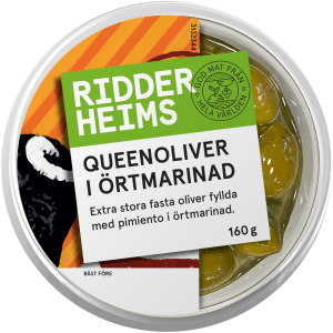 Queenoliver i örtmarinad