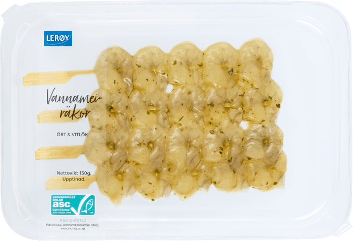 Vannameiräkor Spett Ört & Vitlök ASC