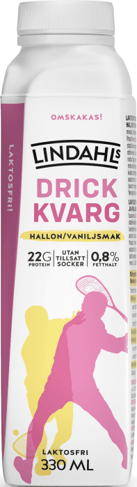 Drickkvarg Hallon & Vaniljsmak 0,8% Laktosfri Utan tillsatt Socker