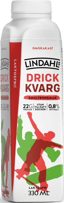 Drickkvarg Smultron 0,8% Laktosfri Utan Tillsatt Socker