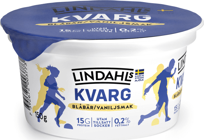Kvarg Blåbär & Vanilj 0,2% Utan Tillsatt Socker