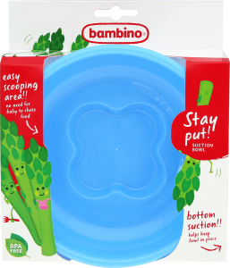 Barntallrik med Sugkopp Blandade Färger