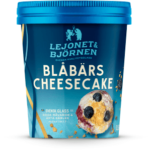 Glass Blåbärscheesecake