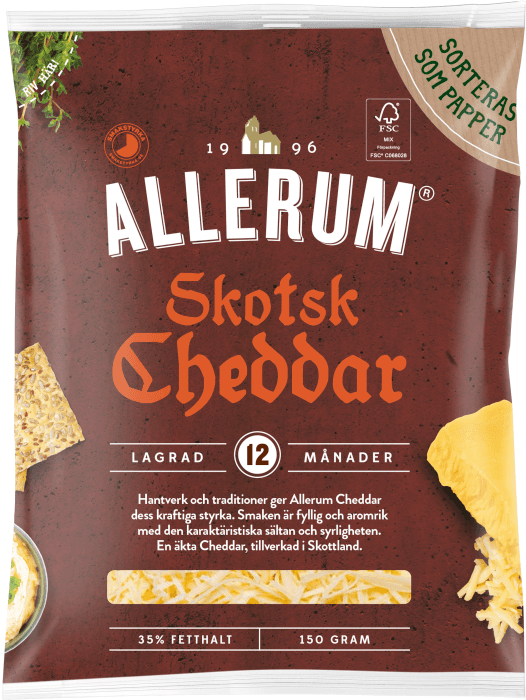 Cheddar 35% Riven 12 mån