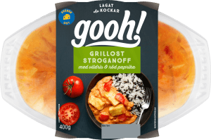 Färdigmat Grillost Stroganoff med vildris