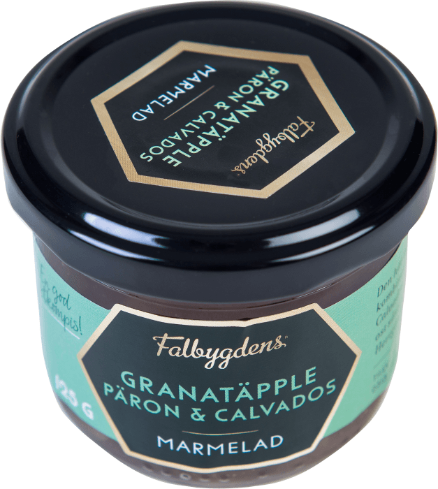 Delimarmelad Päron, Granatäpple & Calvados