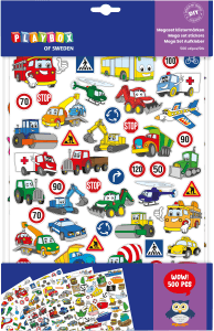 Klistermärken Bilar Megaset