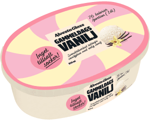 Glass Gammeldags Vanilj Inget Tillsatt Socker