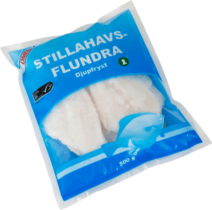 Flundra Stillahavs Fryst