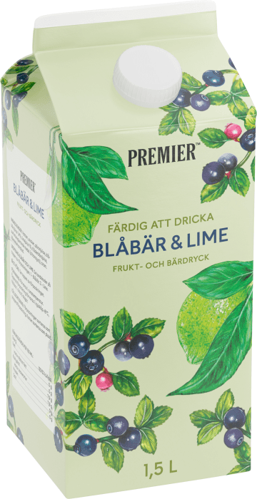 Blåbär & Lime Frukt- och Bärdryck