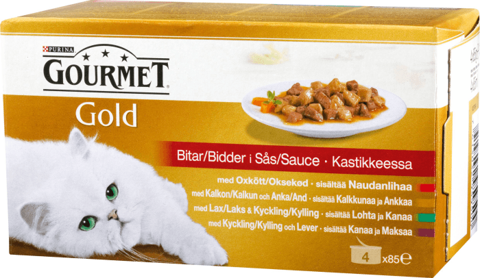 Kattmat Kött i sås