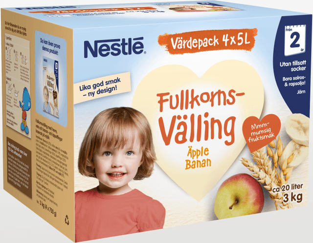 Välling Fullkorn Äpple & Banan 2 år