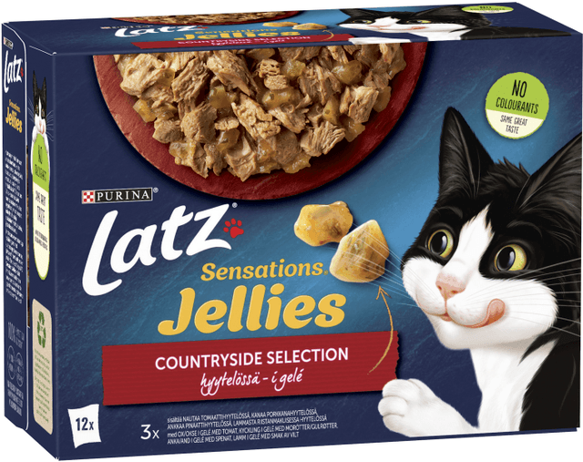Kattmat Sensations Jellies Countrys Selection géle