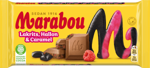 Chokladkaka Lakrits, Hallon & Caramel