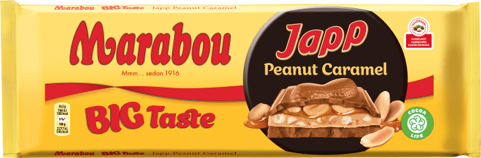 Chokladkaka Japp, Peanut & Caramel