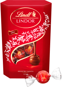 Milk Lindor Mjölkchoklad Lindorkulor Cornet