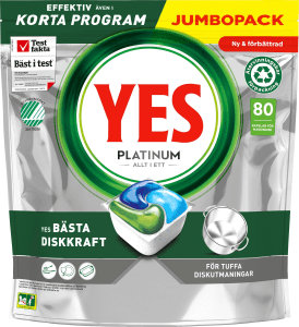 Diskmaskintablett Platinum All In 80-p