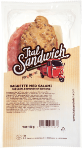 Fullkornsbaguette med Salami och Ost