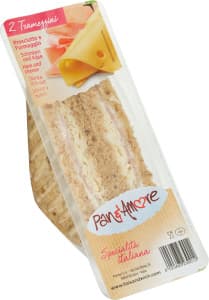 Ost Och Skinka Tramezzini Smörgås