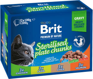 Kattmat Multipack bitar i sås Steril