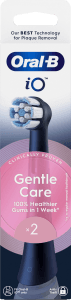 Tandborsthuvud iO Gentle Care Svart 2-pack