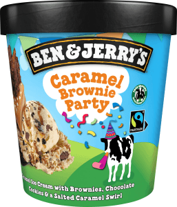 Glass Caramel Brownie Party Fairtrade