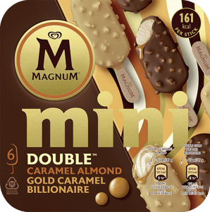 Glasspinnar Mini Double Caramel 6-p