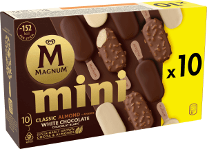 Glasspinnar Classic, almond, white chocolate