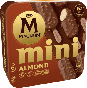 Glasspinnar Mini Almond 6-p