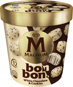 Glass Bonbon White chocolate & cookies