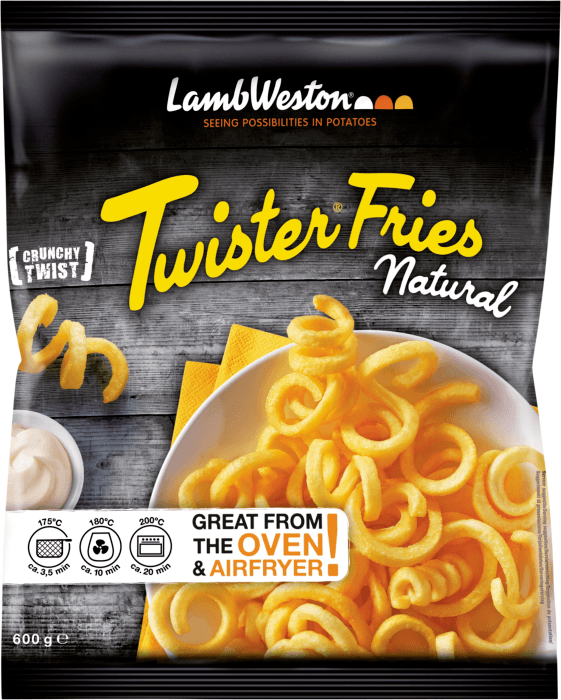 Pommes frites Twister fries seasoned Fryst
