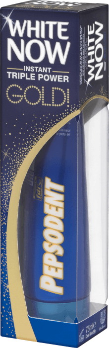 Tandkräm White now Triple power gold