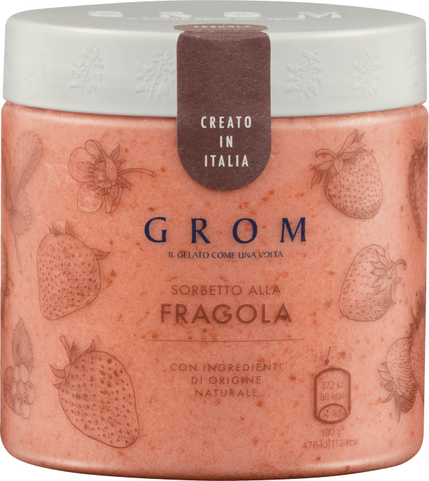 Dessertglass Sorbetto Fragola