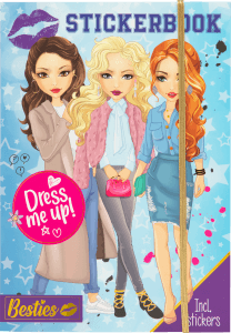 Klistermärkesbok Dress Me Up A4