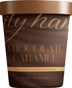 Vegansk Glass Chocolate Caramel