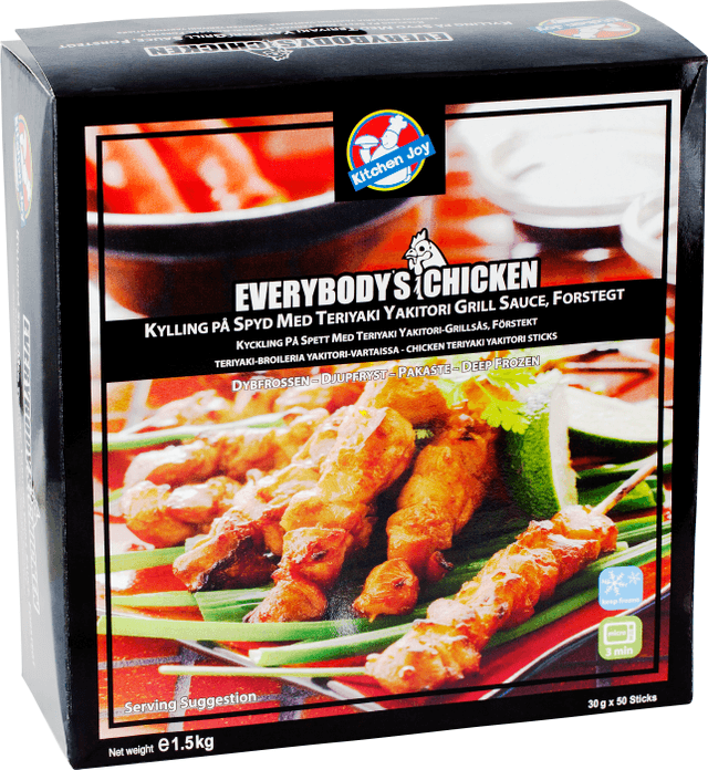 Kycklingspett Soya Frysta/50x30g