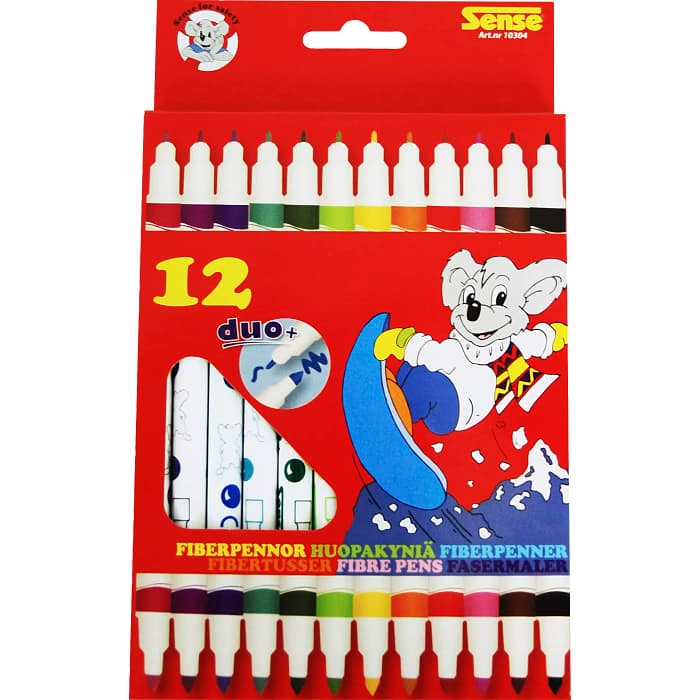 Fiberpennor dubbelspets