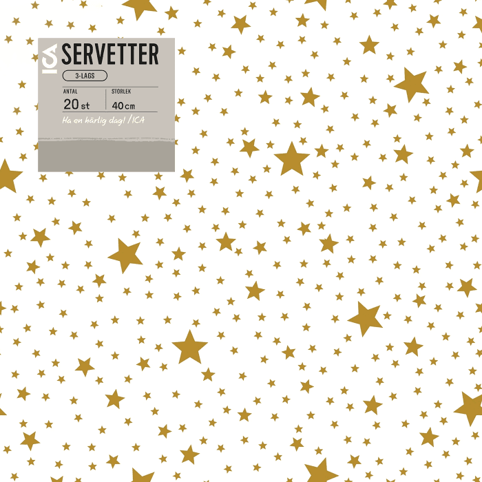 Servett Star Guld