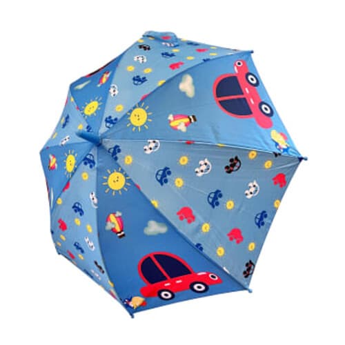 Paraply Barn Bil Blå