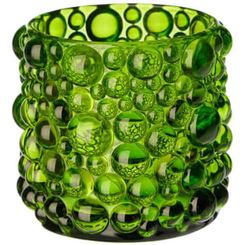 Bubble ljuslykta grön