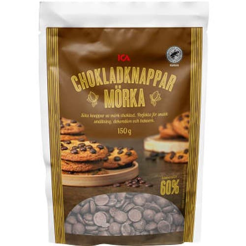 Chokladknappar Mörk Choklad