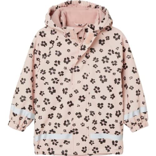 Regnjacka ljusrosa varmfodrad 110/116