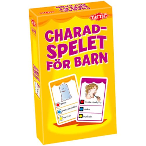 Charadspelet för barn - resespel